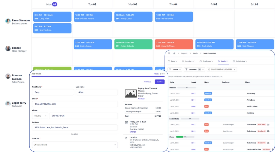 Fixitize repair shop CRM and lead management